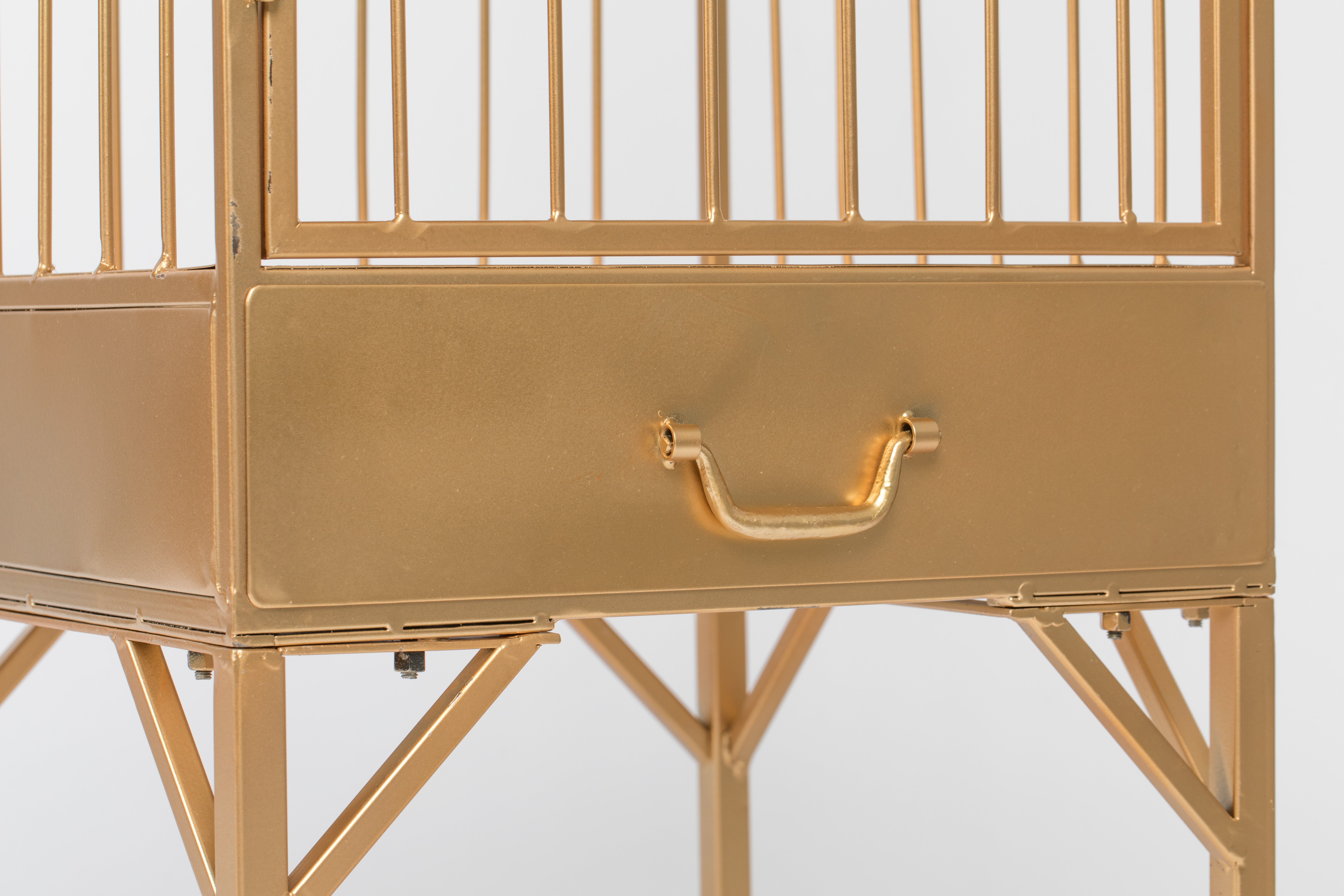 Bold Monkey Unlock Me Gold Cabinet